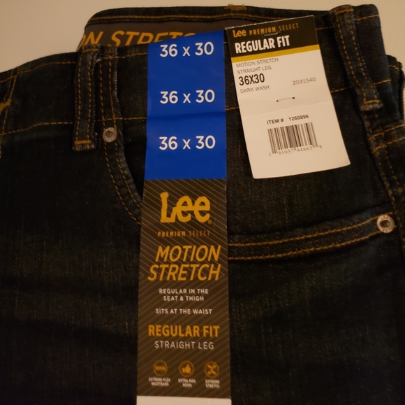 lee motion stretch regular fit straight leg